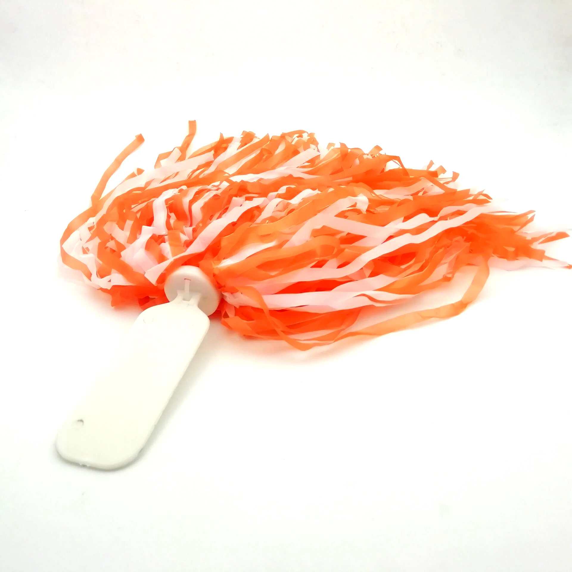 
Orange Color Cheerleading Sports Plastic Pompom Cheering Pom Poms 