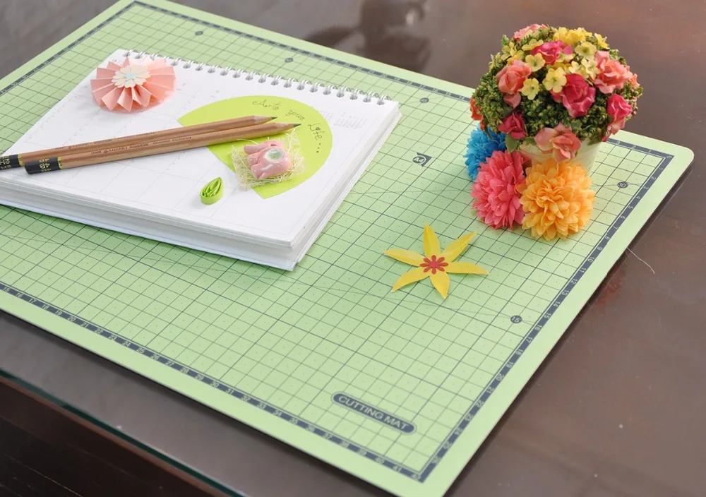 A0 резки мат 120X90cm толщина 1,6 мм двухсторонняя зажигалка с 3 слоями OEM большой размер самовосстановления Резка Мат для хобби ремесла