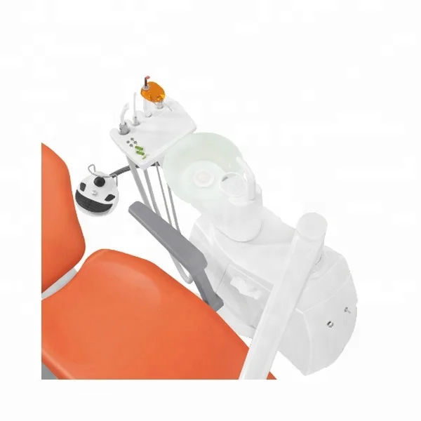 Fashionable Floor Type Mainly Orange Best Dental Chair for Sale