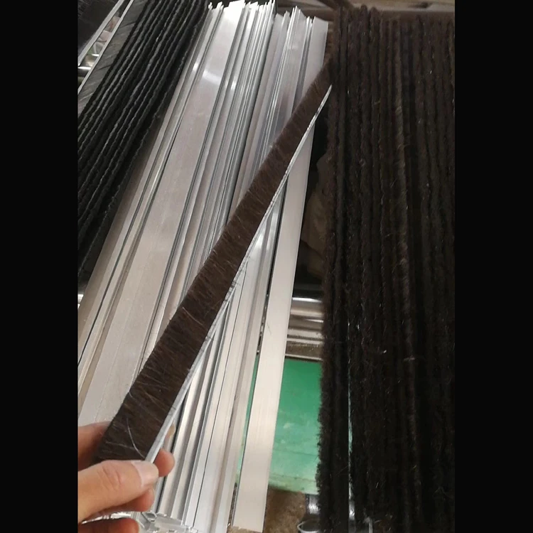 Door bottom sweep brush,strip brush,bristle strip brush