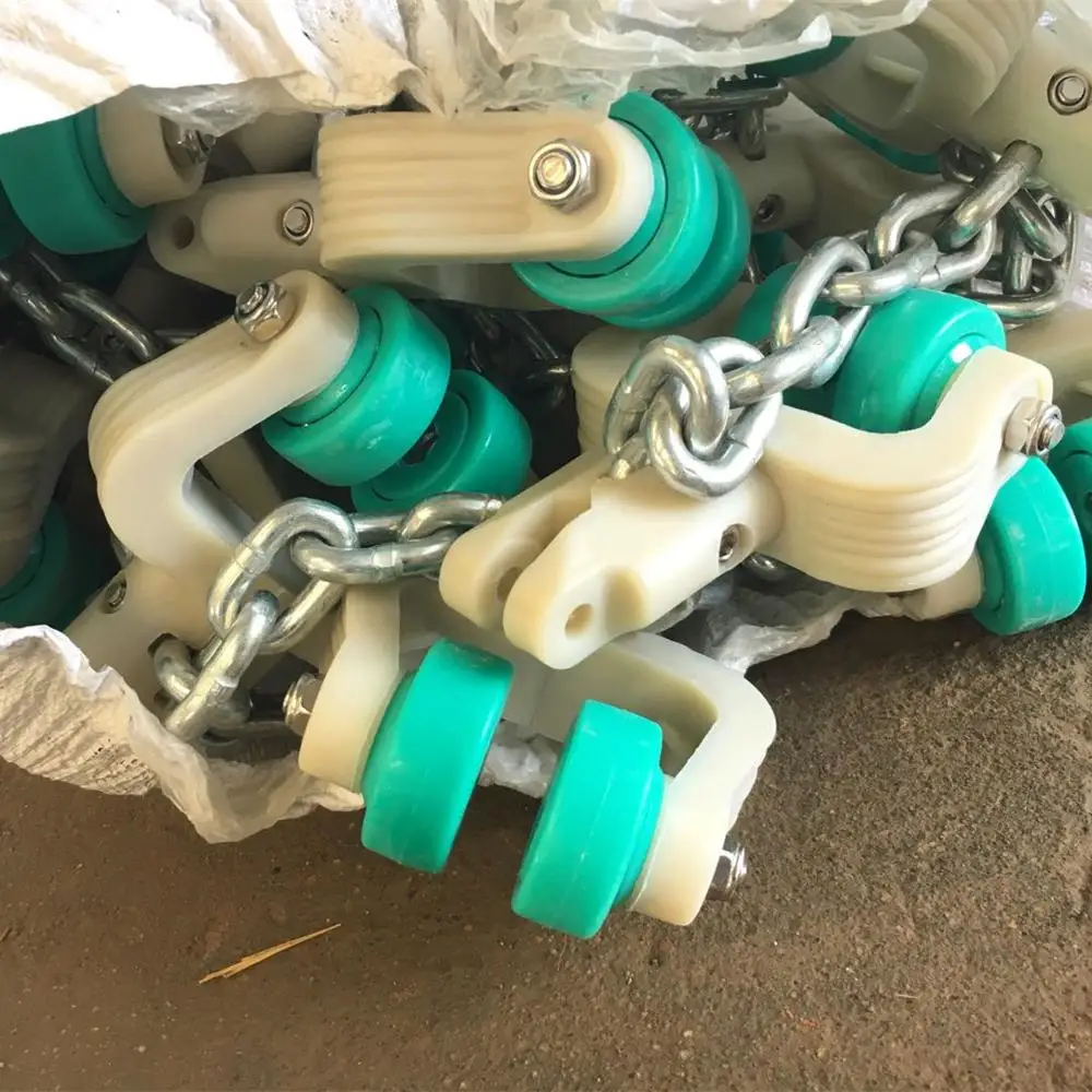 Poultry slaughterhouse 304 stainless steel overhead chain for evisceration line