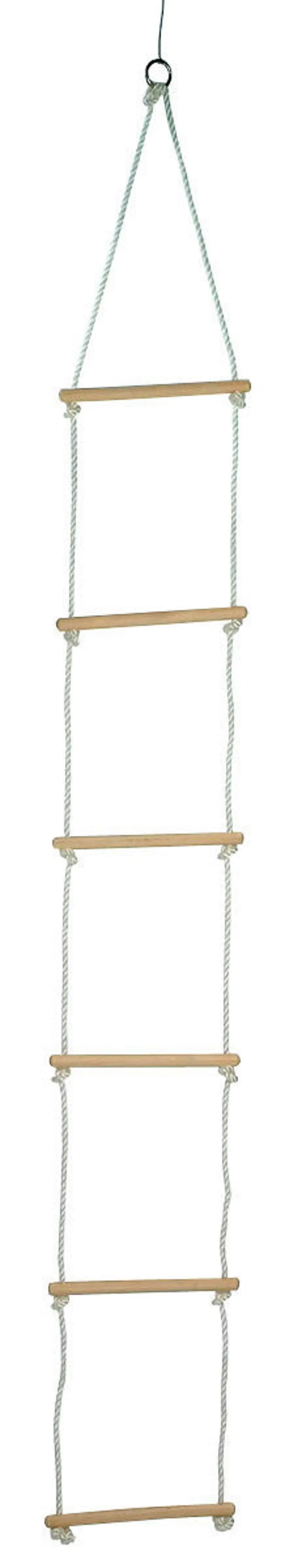 
Wooden Rope Ladder for Kids Swing Sets and Climbing Frames 