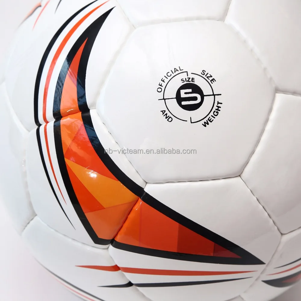 Superfine Hand Stitching Genuine Leather PU Soccer Ball, Wear Proof Normal Size Number 5 Football