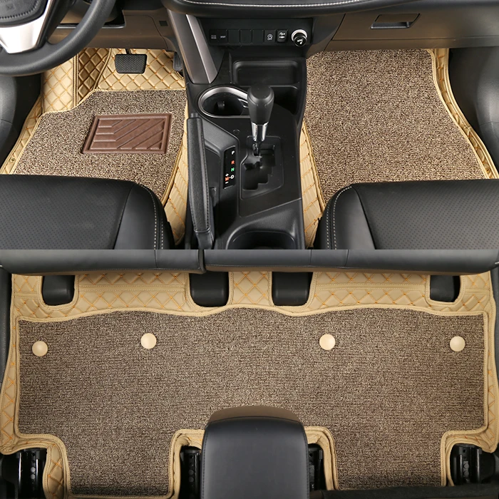 High Quality Factory Price Luxury Leather Diamond Custom Car Mat Waterproof Anti-slip 9d 7d Car Floor Mats