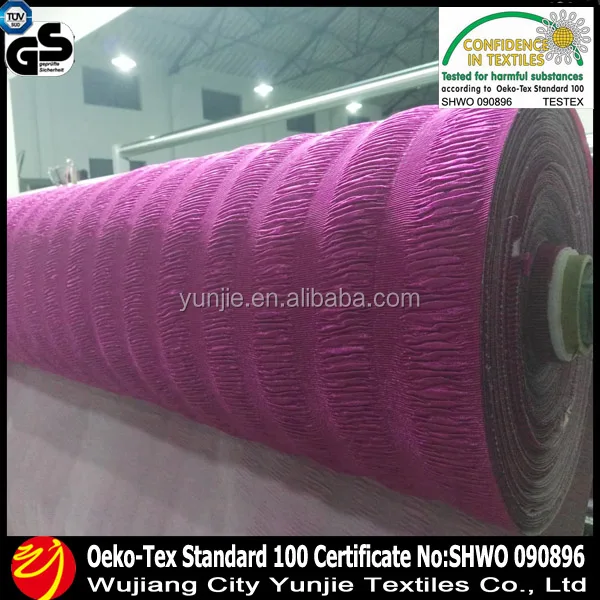 
Cheap Polyester Crushed Satin Fabric/Shiny Polyester Satin 