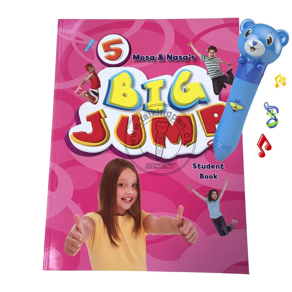 Детская Волшебная запись звука с большим прыжком, Говорящая книжка на английском языке, диктофон, ручка, Говорящая книжка