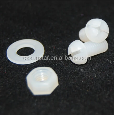 Nylon Screws M2 M2.5 M3 M4 M5 Nylon Phillips Screw Nut Washer Assortment Kit 120117