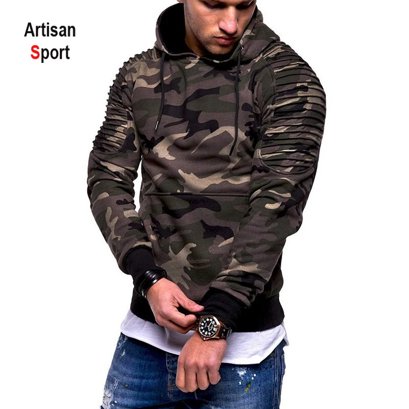 shirts for men Camouflage Hoodies Men 2019 New Fashion Sweatshirt Male Camo Hoody Hip Hop Autumn Winter Military Hoodie