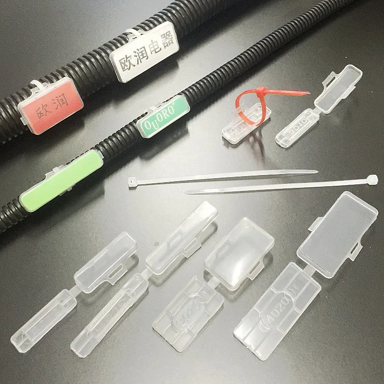 OUORO 4020 Waterproof plastic cable tie marker box marker cable ties