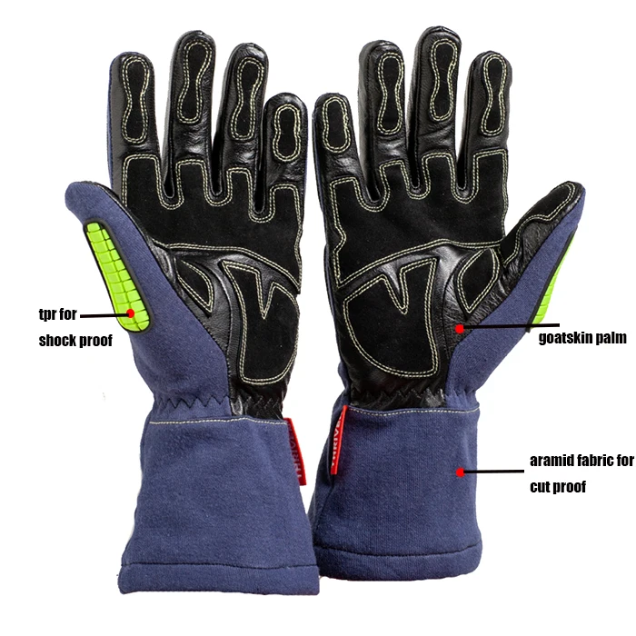 High End Nomex Shock Proof Mechanical Gloves Aramid Gloves Work Gloves