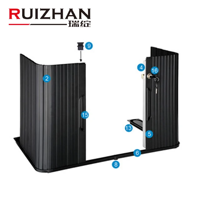 Ruizhan роликовый шкаф с затвором пластиковая планка горизонтальная тамбурная вертикальная дверь