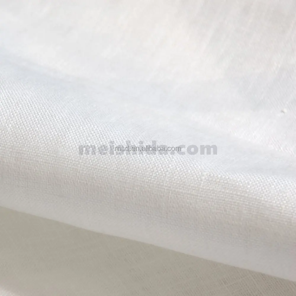 PFP or PFD 100% Cotton fabric or white linen fabric for printing, dyeing or digital printing