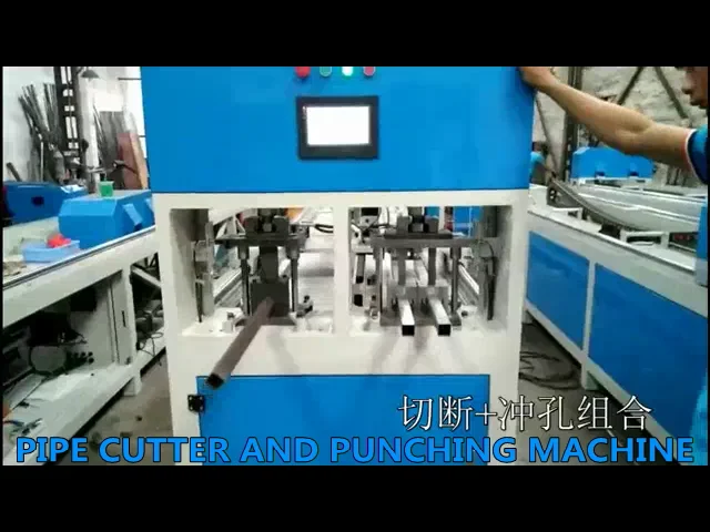 
round/square stainless steel tube hole punch machine 