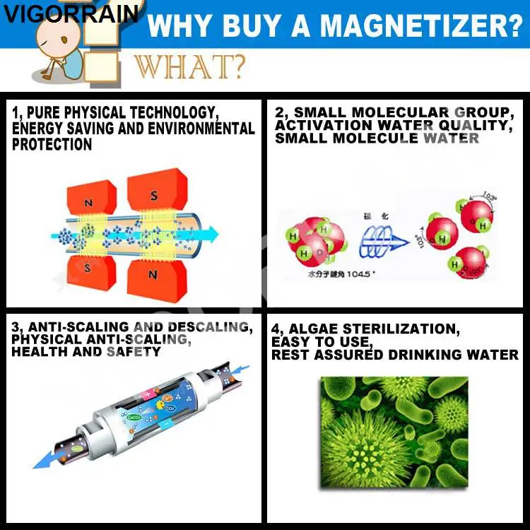 
ion exchange magnet devices remove scale fluoride softener swimming pool water conditioner 