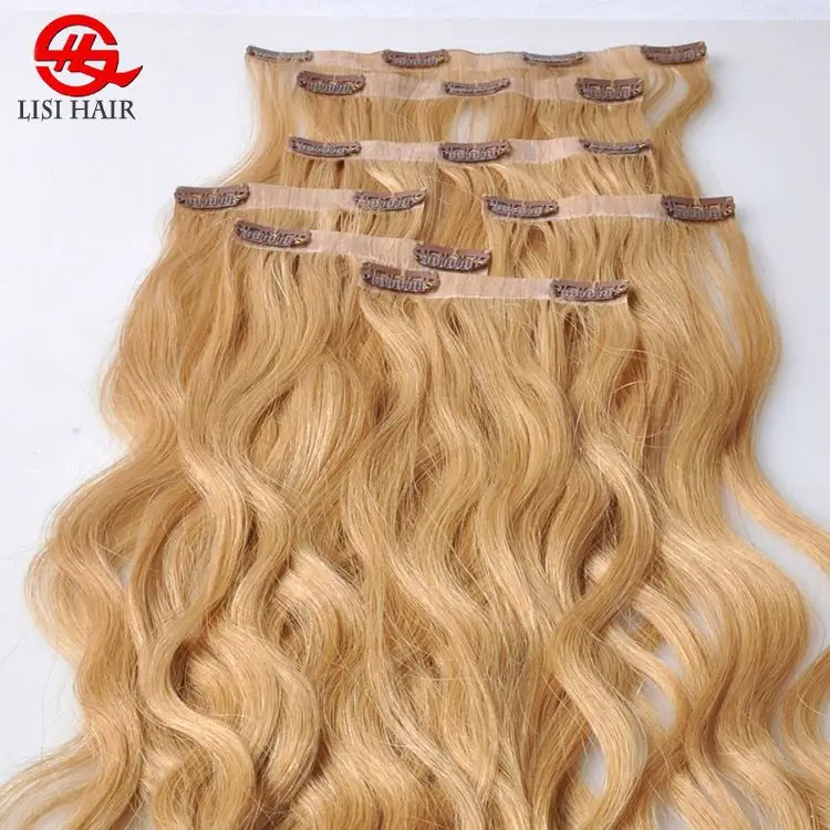 
Double Drawn Seamless PU Clip Hair Extension Human Hair 