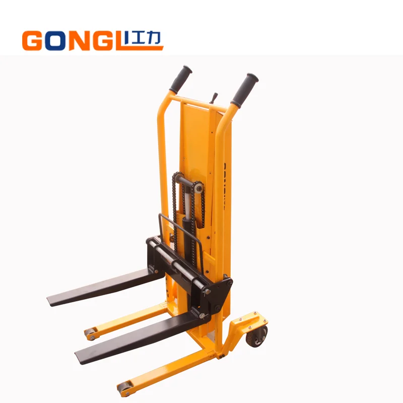 
GL-0052 Electric Light Fork Lift Truck Easy Handling Portable Light Weight Hand Pallet Stacke 