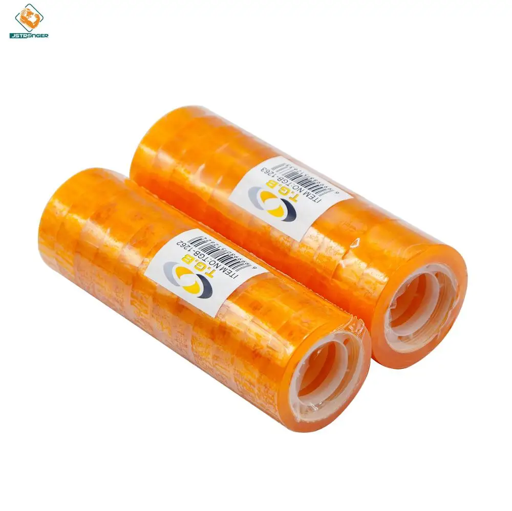 
Professional Manufacturer yellowish BOPP office Stationery adhesive tape 