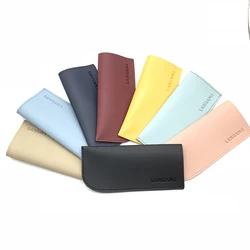 Unique eyewear case optical pouch leather bag