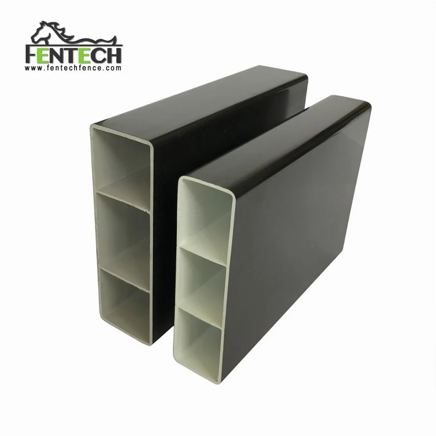 Fentech High Quality 4 Rail Black horse fence,ranch fence, farm fence