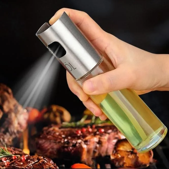 200ml Kitchen Olive Oil glass bottle Mist Sprayer oil bottle