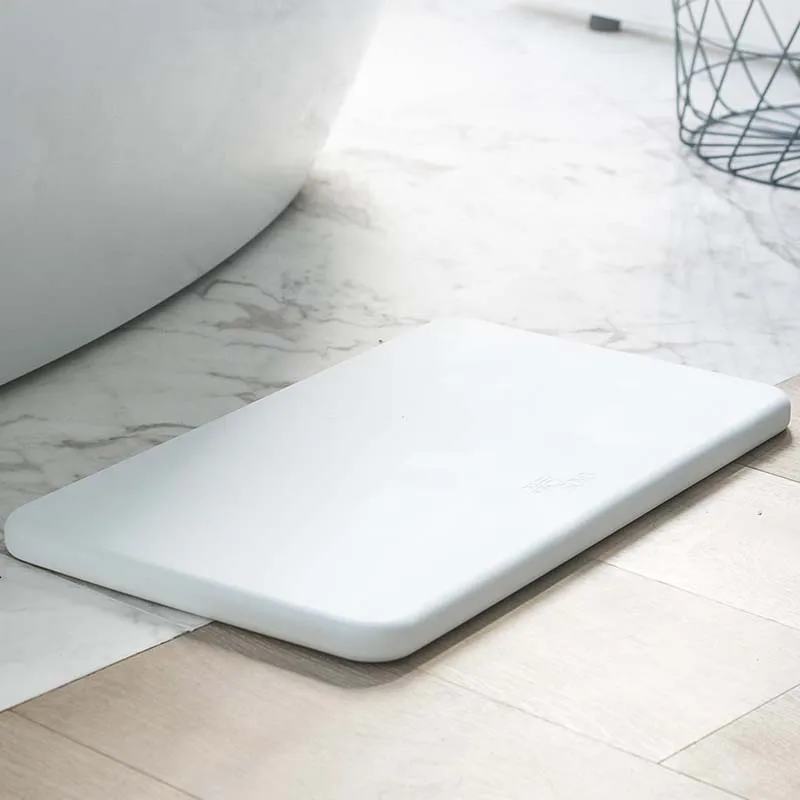 Eco-friendly Non Slip Fast Water Absorbent Diatomaceous Rug Diatomite Bath Mat