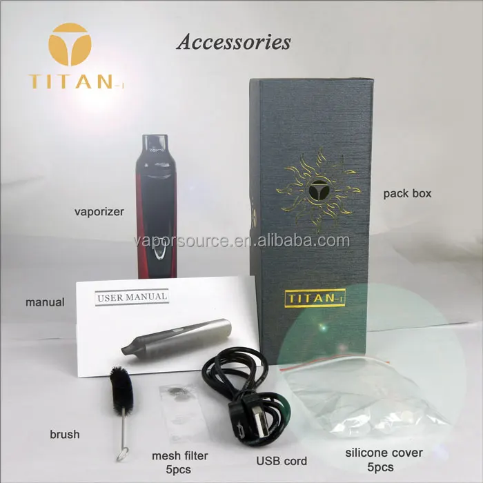 
2015 china cigarette wholesale dry herb vaporizer titan1 top rated tobacco vaporizer 