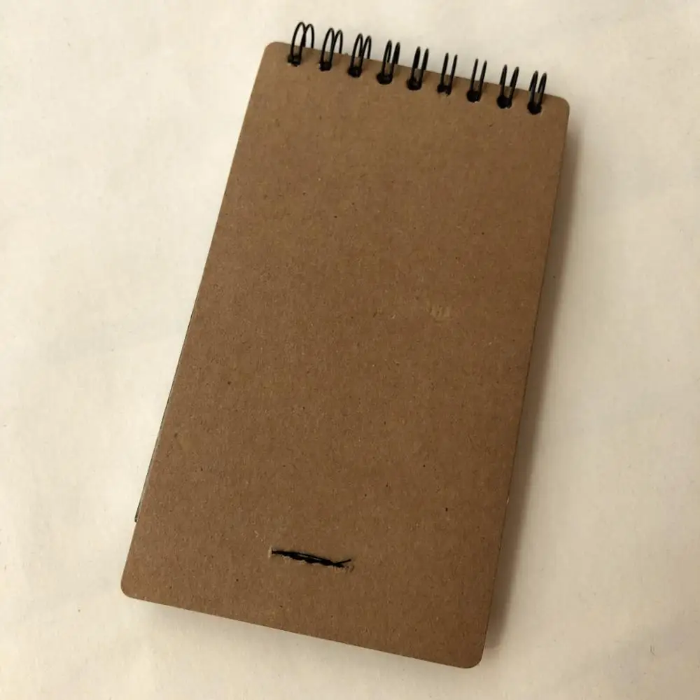 
Wholesale Kraft Cover Spiral Notebook With Sticky Notes And Paper Eco Pen 