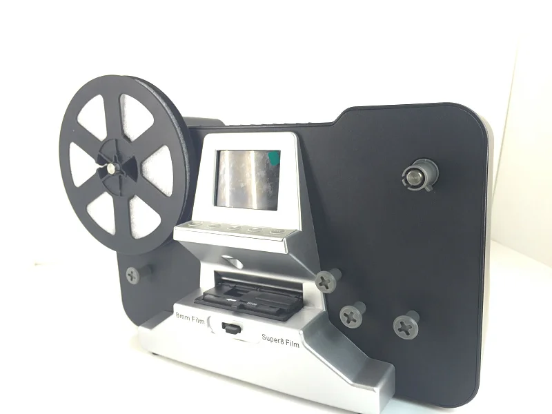 New 5"&3" Reel 8mm Rollfilm & Super8 Rollfilm Digital Film Converter Film Scanner with 2.4" Screen