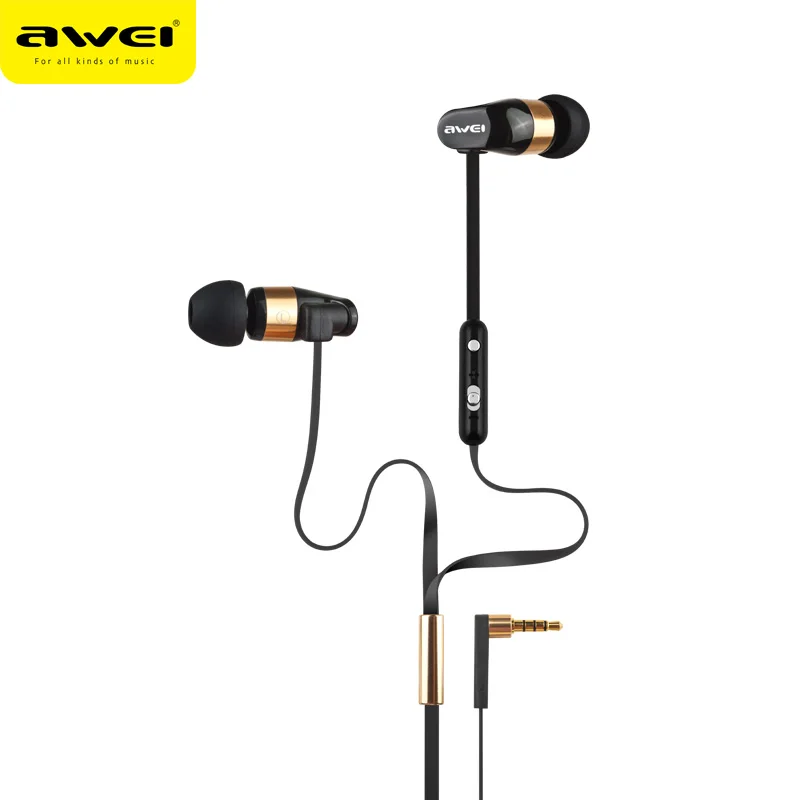 Наушники AWEI Es-12HI с двойным регулятором громкости