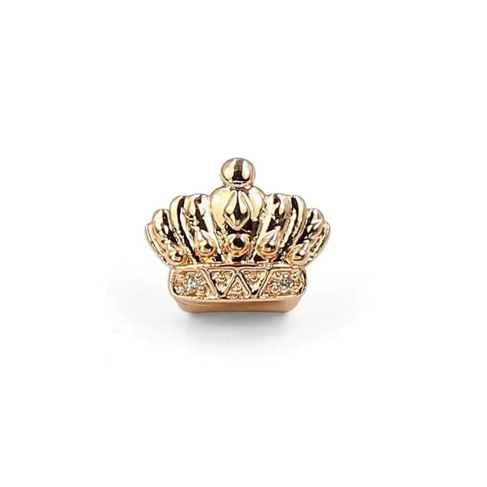 New Hip Hop Crown Single Grillz Teeth High Quality Gold Plated Gold Grillz for Men Halloween Rapper Accessories Jewelry