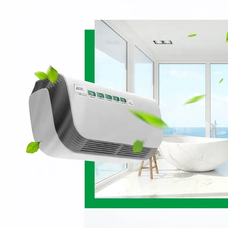 Factory wall mounted negative ion air purifier ozone machine for washroom for odor removal