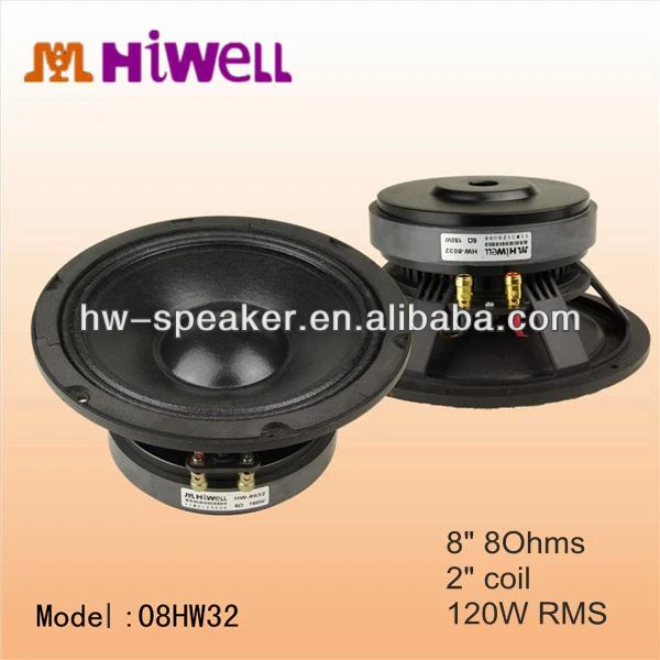 8inch 120W aluminium chassis pro line array speaker