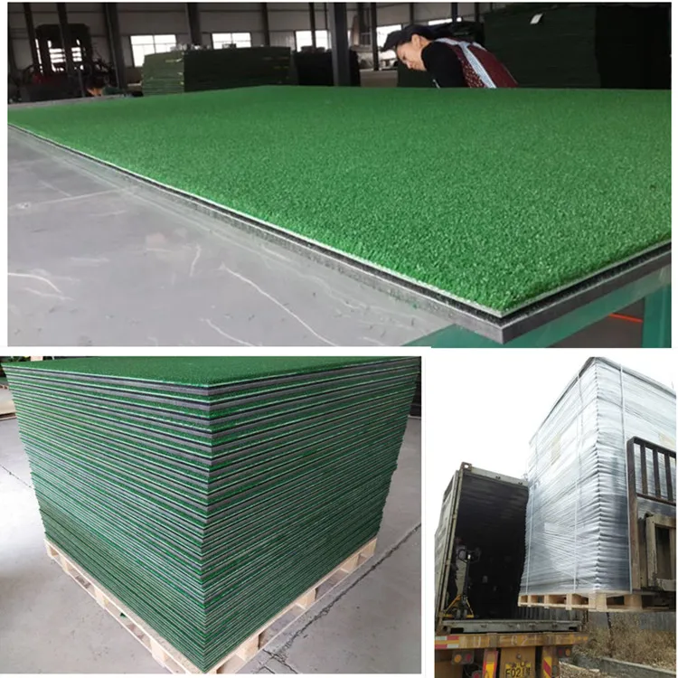 
3D golf practice turf hitting mat 