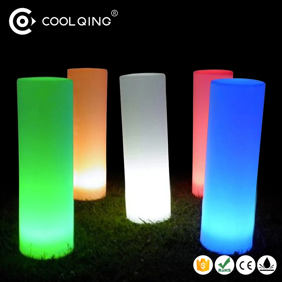 Outdoor Wedding Decoration Roman Pillar Plastic Illuminated Led Decorative Pillars with Remote Control