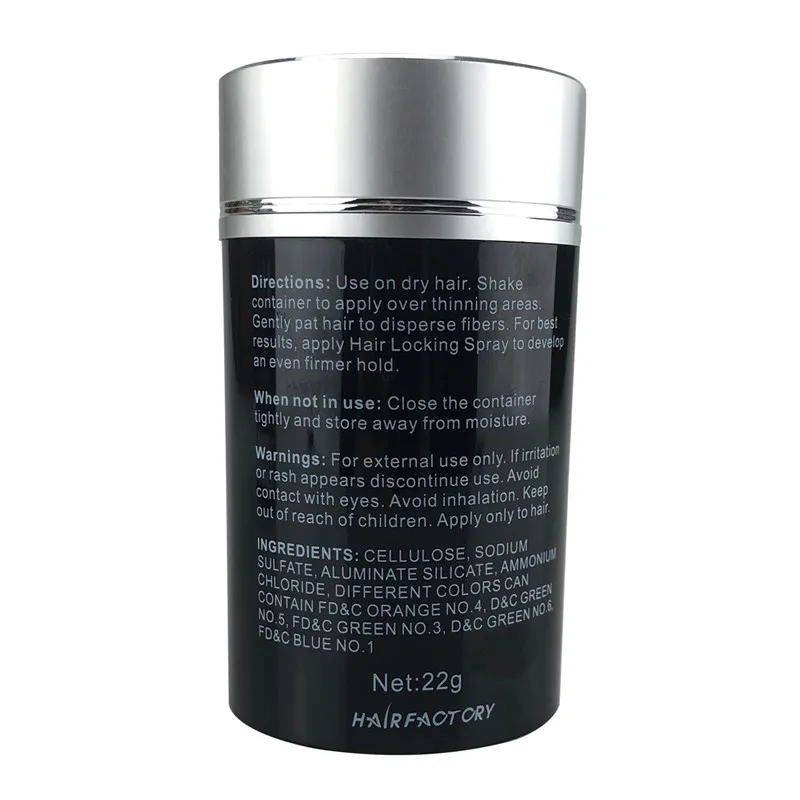 22g Concealer Hair Building Fiber Spray Thinning Treatment Keratin Refill Natural Styling Powder Instant Regrowth 10 Colors