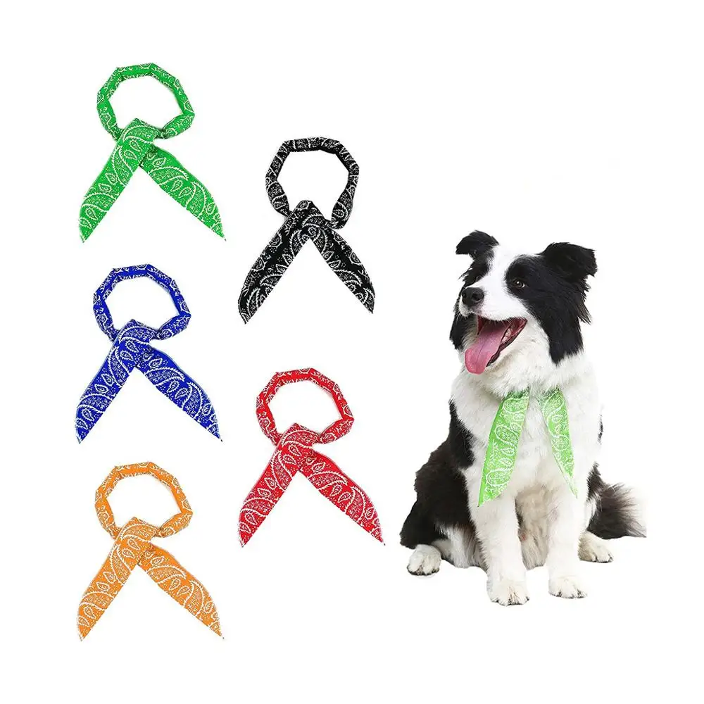 
Customized Logo Pet Dog Cooling Summer Dog Bandana 