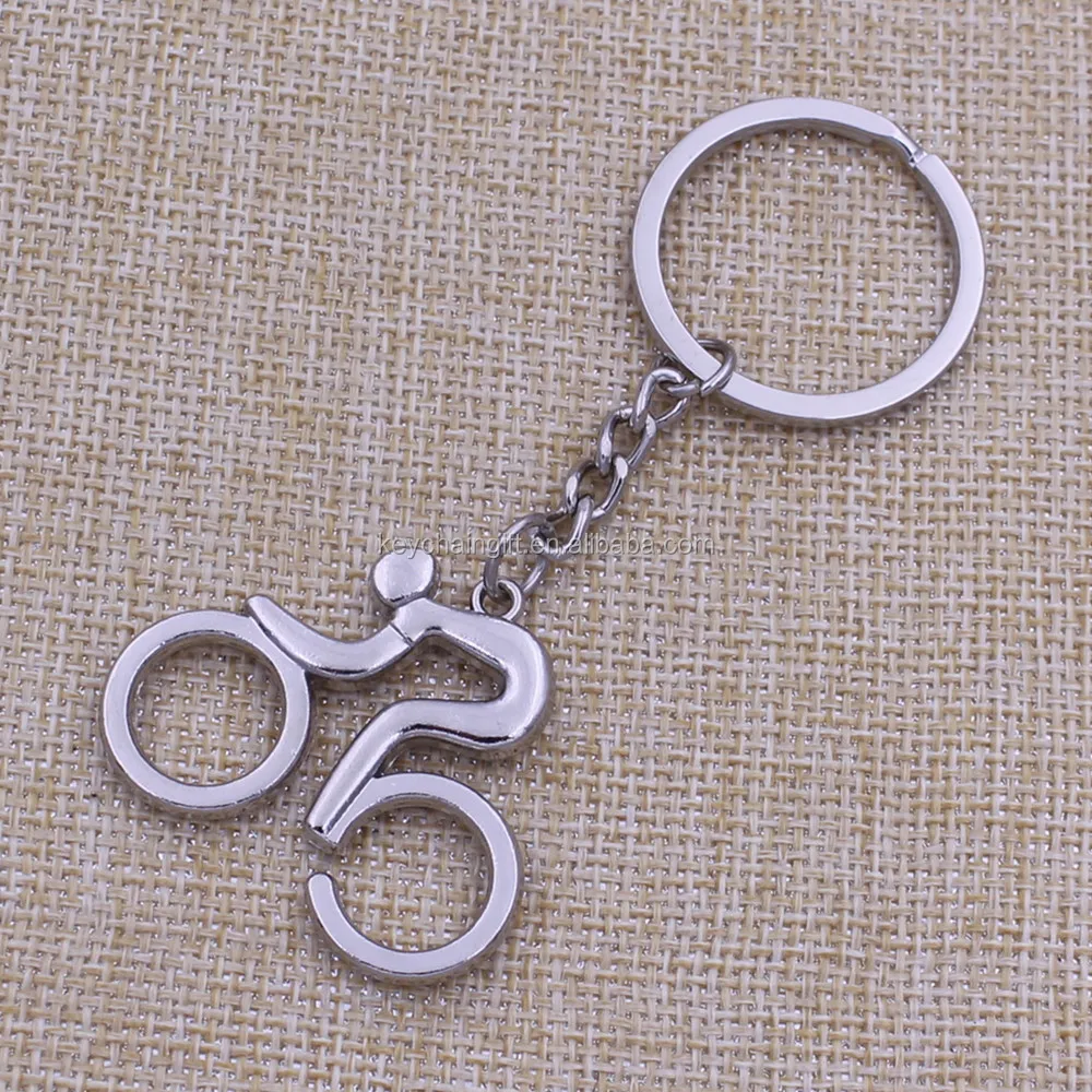 Wholesale Cheap Custom Metal Bike Keychain Bicycle Keychain on Sale