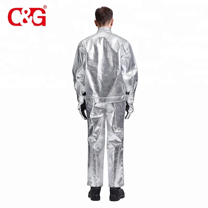 Heat Aluminized fire suit clothing for Steel Factory