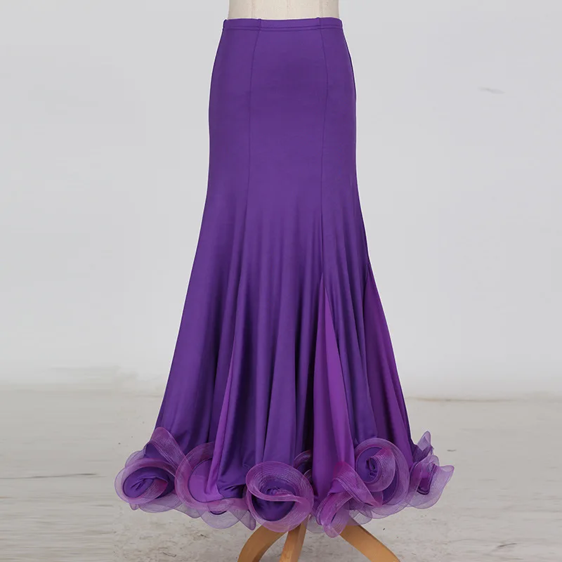 Wholesale Women Girls Customized Latin Sumba Salsa Ballroom Dance Skirts