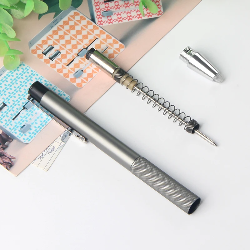 New model promotion gift led metal click ball pen with led light tip pen