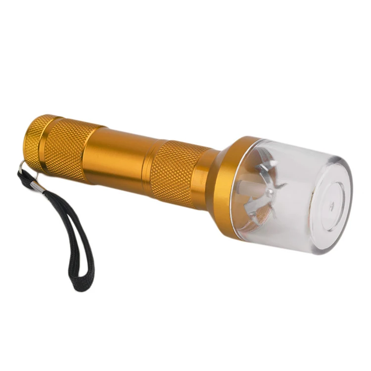 
FC-HG-04 Custom Aluminum alloy herb weed electric grinder metal flashlight style grinder 