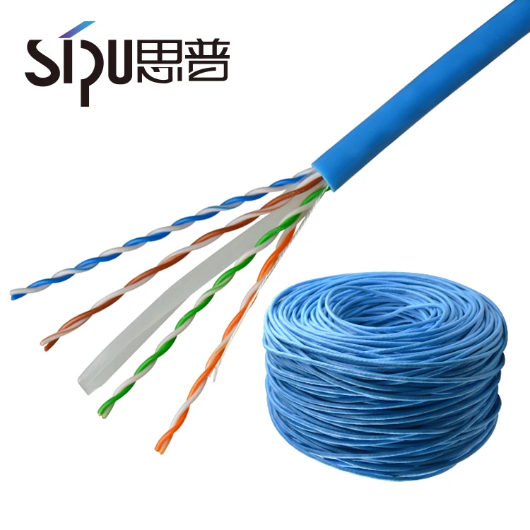 SIPU оптом 23awg 4 пары cca cat6 utp Спецификация сетевой кабель Универсальный тянуть коробка 305 м