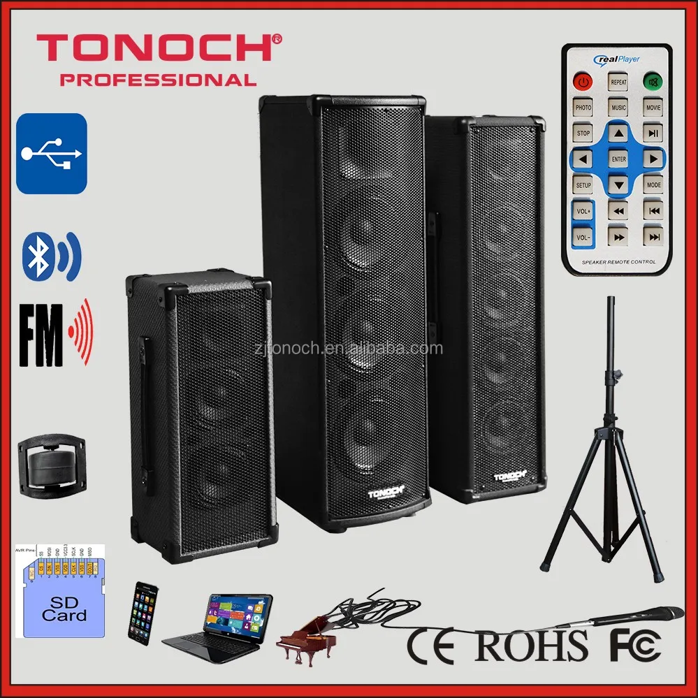 6.5 inch OEM factory professional column speaker with analog amplifier