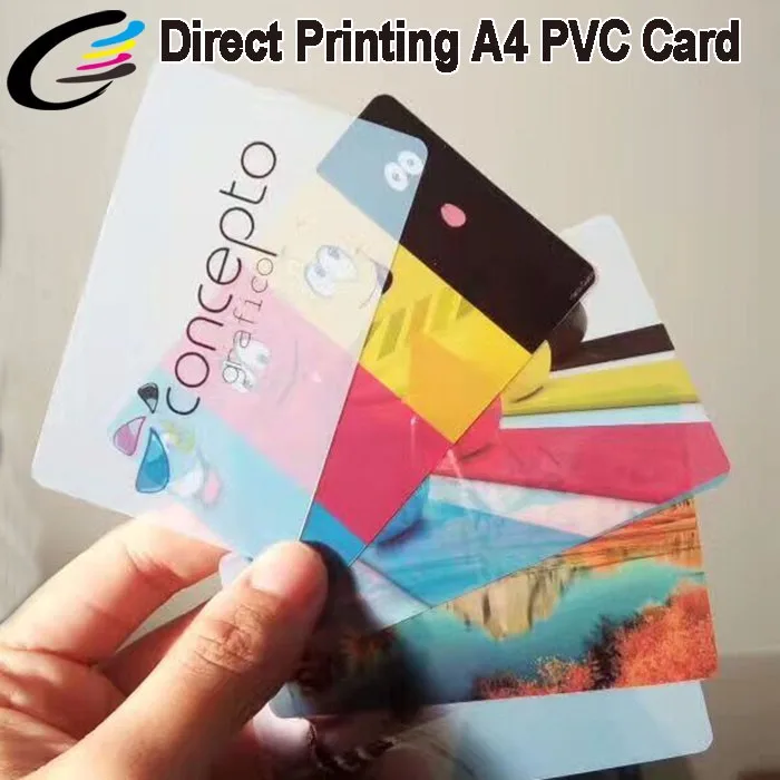 FCOLOR Factory Direct Supply 86mm*54mm*0.76mm Blank Business Card Sublimation PVC Card