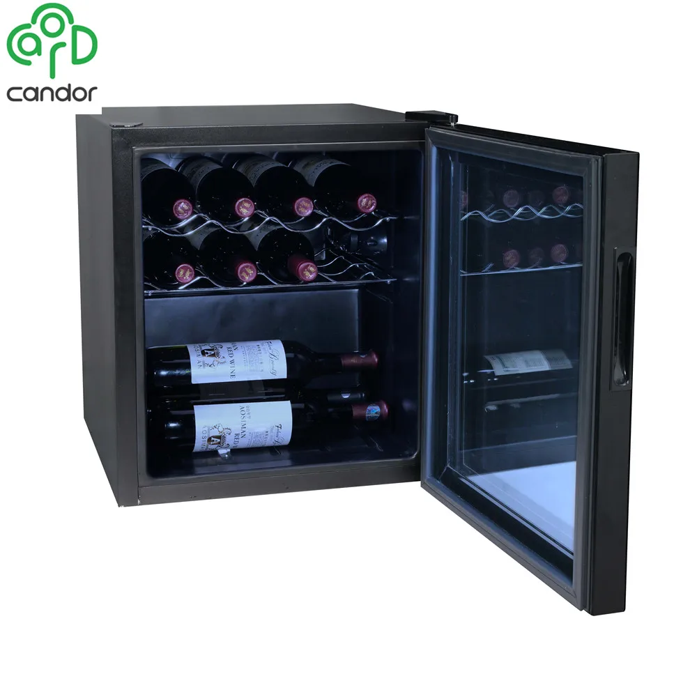 15 bottles table top compressor wine cooler glass door wine cellar