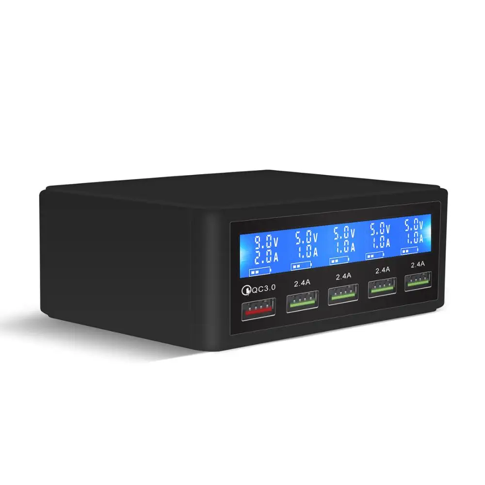 Quick Charge 3.0 Desk Multi Port Usb Charger Mobile Phone Wall Charging Dock Station