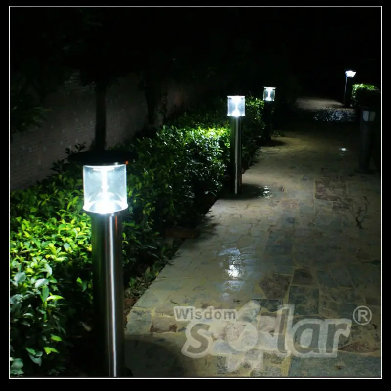 Stainless Steel LED Solar Powered Lantern for garden decorations (JR-CP96)