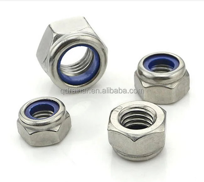 Din985 din982 galvanized Nylon insert lock nut/nylon nut/stainless nylon self- lock nut