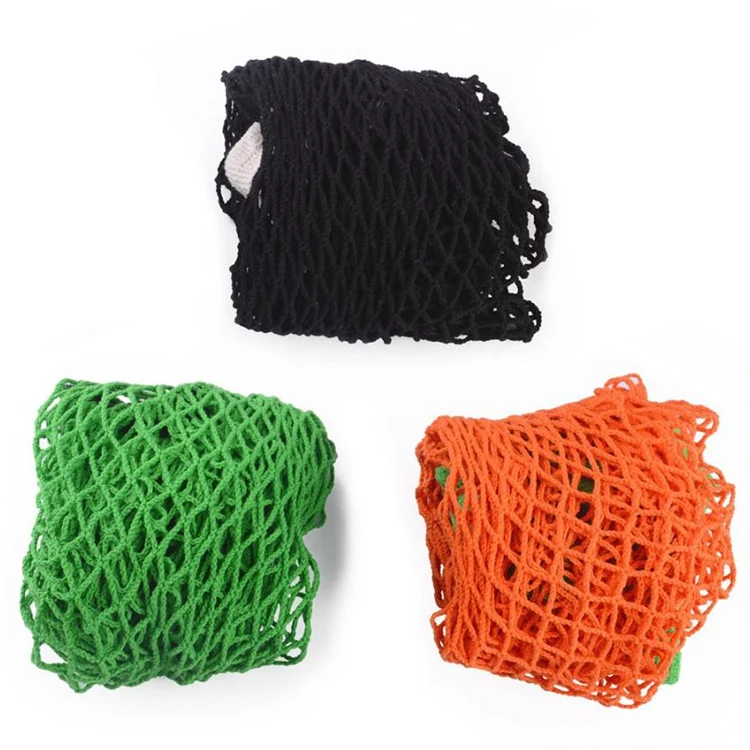 Customize Reusable Net Knitted Making Green Cotton Large Capacity Mesh Storage Bag With Shoulder Handle For Fruit Vegetable
