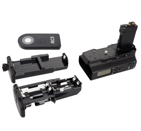 MK-550DL LCD Timer Battery Grip Holder For 550D 600D 650D 700D / Rebel T2i T3i T4i T5i